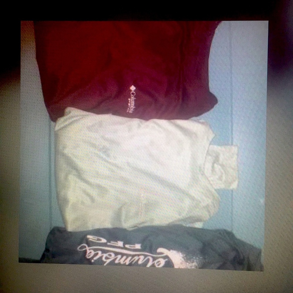 3 long sleeve COLUMBIA fishing shirts